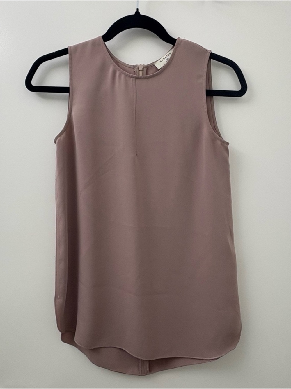Babaton Dusty Mauve Crepe Top